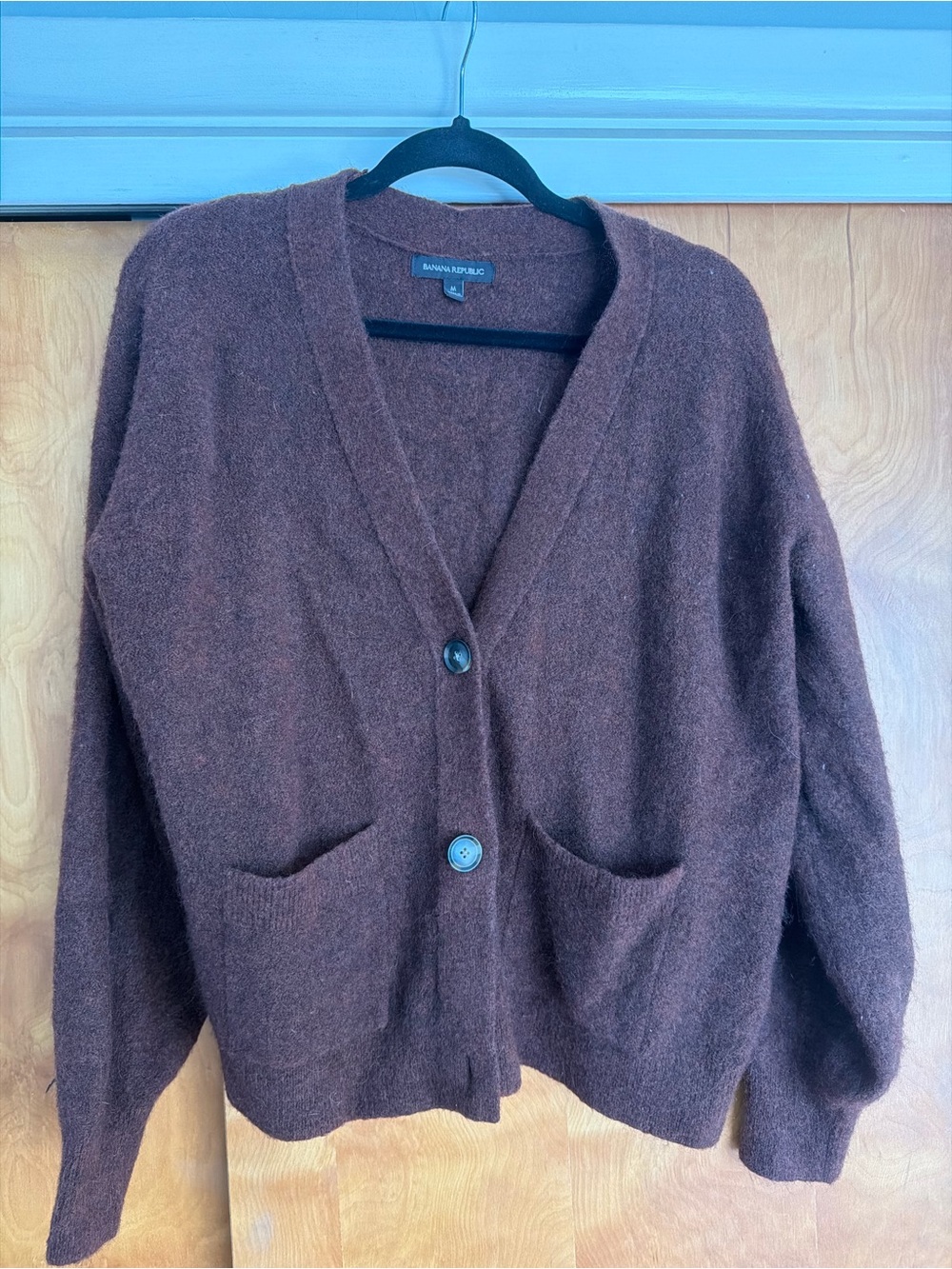 Banana Republic Women's Dark Brown Button-Front Cardigan